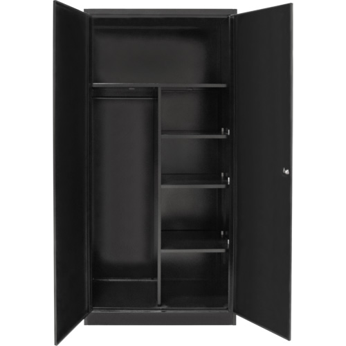 Armoire de rangement combin&eacute;e, 36" la x 18" p x 72" h, Noir Infinity Industrial Services Inc.