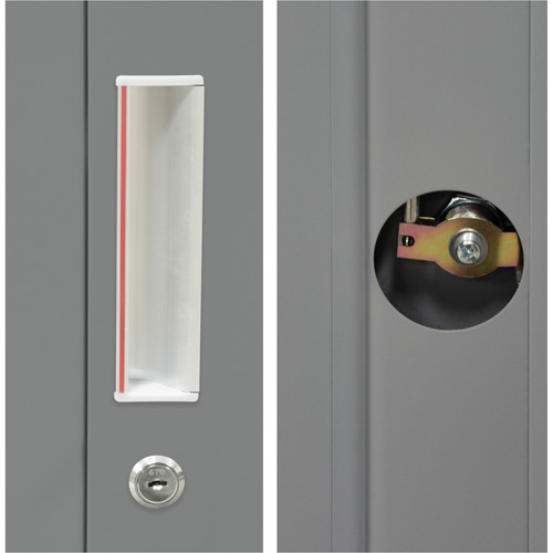 Hi-Boy Storage Cabinet, Steel, 4 Shelves, 72" H x 36" W x 18" D, Grey Infinity Industrial Services Inc.