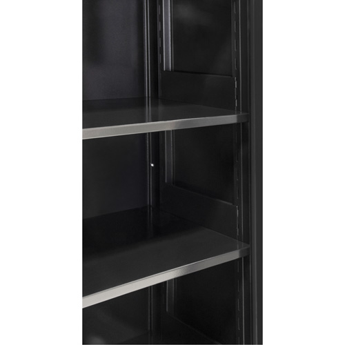 Hi-Boy Storage Cabinet, Steel, 4 Shelves, 72" H x 36" W x 18" D, Black Infinity Industrial Services Inc.