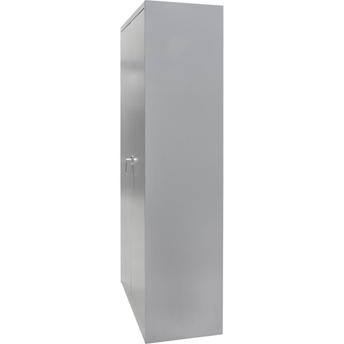Wardrobe Storage Cabinet, Steel, 36" W x 18" D x 72" H, Grey Infinity Industrial Services Inc.