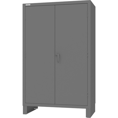 Cabinet with Hanging Bar & Standard Recessed Doors, Steel, 78" H x 48" W x 24" D, Grey Infinity Industrial Services Inc.