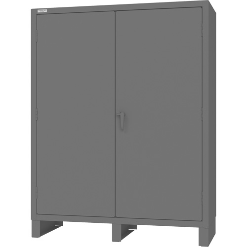 Cabinet with Hanging Bar & Standard Recessed Doors, Steel, 78" H x 60" W x 24" D, Grey Infinity Industrial Services Inc.