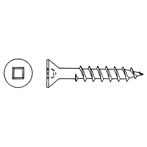 Flat Head Wood Screws, #6 x 7/8" L, Zinc Plated Infinity Industrial Services Inc.