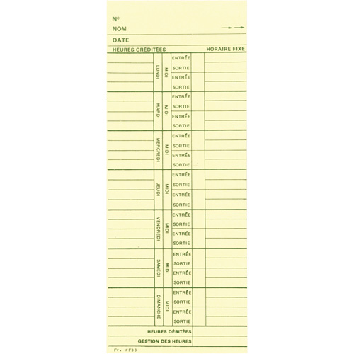 Time Cards Infinity Industrial Services Inc.