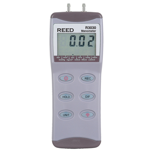 Manometer with ISO Certificate, Digital, 0 - 100 psi/0 - 6.895 bar/0 - 689.5 kPa/0 - 6895 mbar Infinity Industrial Services Inc.