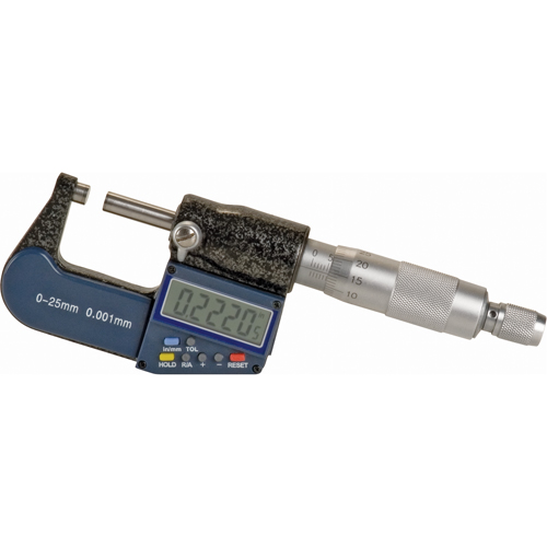 Electronic Digital Micrometer, 0 - 1" (0 - 25 mm) Range, 0.00005" (0.00127 mm) Resolution Infinity Industrial Services Inc.