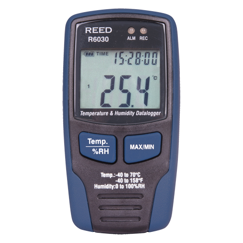 Temp/RH Data Logger with Calibration Certificate, 40°C to 70°C (-40°F to 158°F) Infinity Industrial Services Inc.
