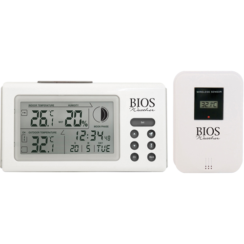 Indoor/Outdoor Thermometers With Clock, Contact, Digital, 32 to 122°F (0 to 50°C) Infinity Industrial Services Inc.