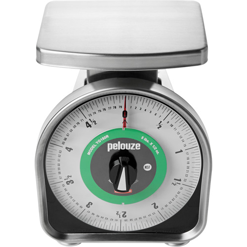 Pelouze Mechanical Portion Control Scale, 5 lbs. / 2.3 kg Cap., 10 g / 0.5 oz. Graduations Infinity Industrial Services Inc.