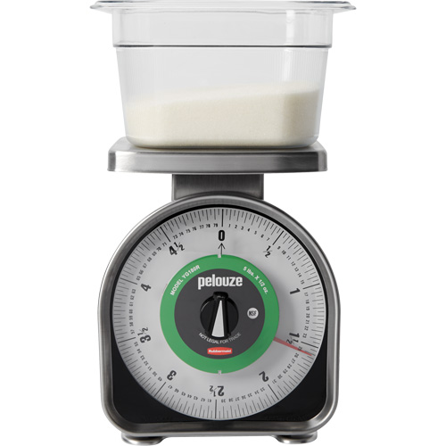 Pelouze Mechanical Portion Control Scale, 5 lbs. / 2.3 kg Cap., 10 g / 0.5 oz. Graduations Infinity Industrial Services Inc.