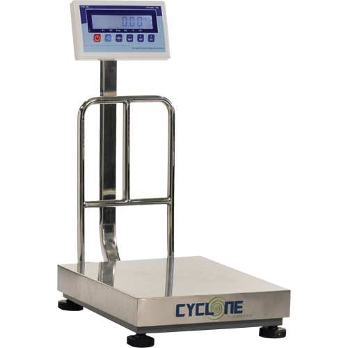 Balance &agrave; plateforme et d'&eacute;tabli Cyclone 150, Capacit&eacute; de 300 lb / 150 kg, 15-3/4" lo x 19-7/10" la Infinity Industrial Services Inc.