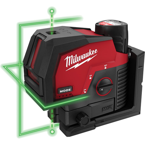 Ensemble de laser vert &agrave; lignes crois&eacute;es et points d'aplomb M12 Infinity Industrial Services Inc.