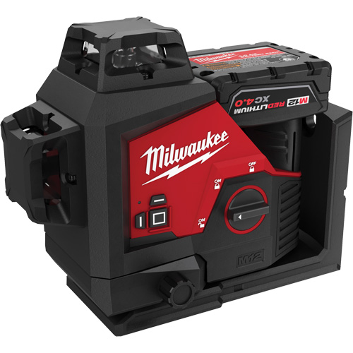 M12 360-Degree 3-Plane Cordless Laser Kit, 125' (38.1 m), 530 Nm Infinity Industrial Services Inc.