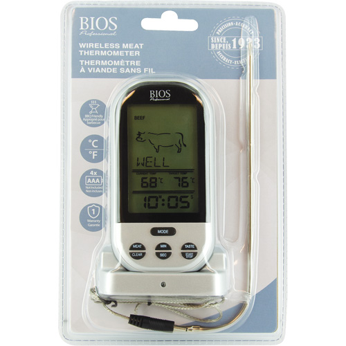 Wireless Meat & Poultry Thermometer, Contact, Digital, 32-482°F (0-250°C) Infinity Industrial Services Inc.