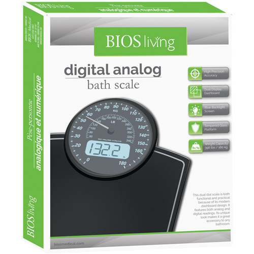 Digital Analog Scale, 396 lbs. Cap., 100 g / 0.2 lbs. Graduations Infinity Industrial Services Inc.