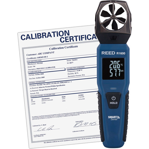 An&eacute;mom&egrave;tre &agrave; h&eacute;lices Bluetooth Smart avec certificat ISO, Enregistrement des donn&eacute;es, Gamme de v&eacute;locit&eacute; d'air de 0,6 - 25 m/sec/118 - 4921 pi/min/2,1 - 90 km/h/1,3 - 55,9 mi/h Infinity Industrial Services Inc.