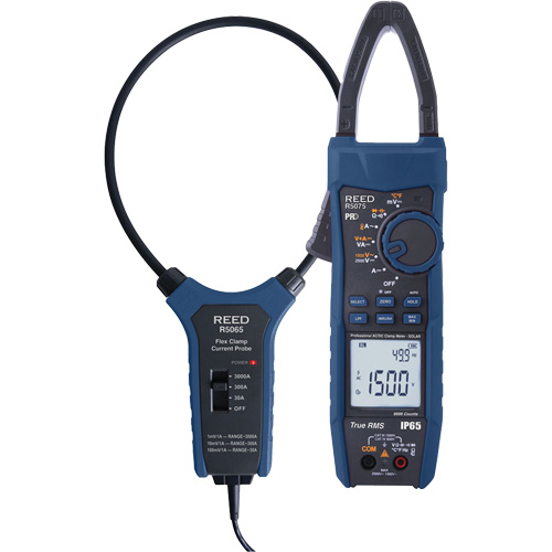 Solar Clamp Meter Kit with 18" Flexible Current Probe, AC/DC Voltage, AC/DC Current Infinity Industrial Services Inc.