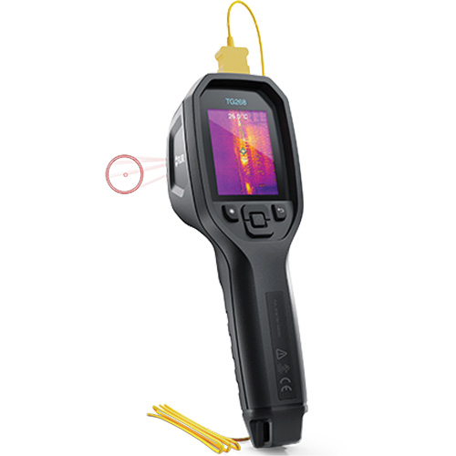Cam&eacute;ra d'imagerie thermique IR 24:1 avec laser Bullseye et thermocouple de type K, 160 x 120 pixels, -10° - 45°C (14° - 113°F), 70 mK Infinity Industrial Services Inc.