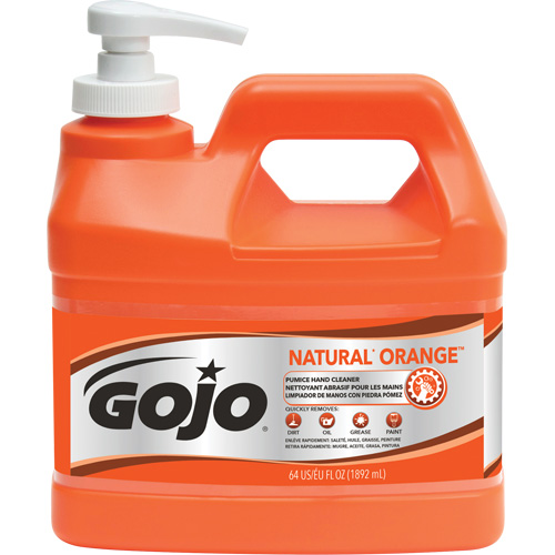 Nettoyant &agrave; mains Natural Orange, Pierre ponce, 1,89 L, Bouteille &agrave; pompe, Agrumes/Orange Infinity Industrial Services Inc.