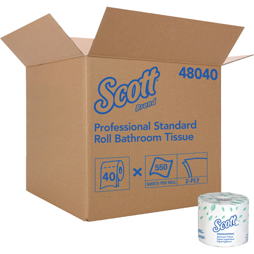 Scott&reg; Bathroom Tissue, 2 Ply, 550 Sheets/Roll, White Infinity Industrial Services Inc.
