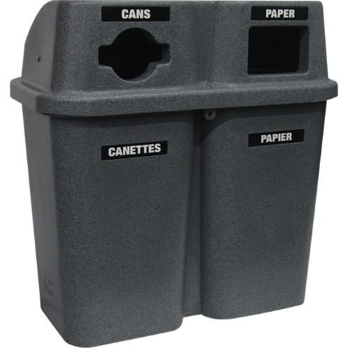 Recycling Containers Bullseye, Curbside, Plastic, 2 x 22 US gal. Infinity Industrial Services Inc.