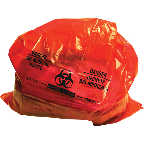 Sure-Guard Bio-Medical Waste Liners, Bio-Hazard, 38" L x 30" W, 2 mil Infinity Industrial Services Inc.