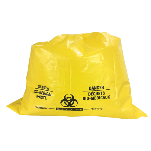 Sure-Guard Bio-Medical Waste Liners, Bio-Hazard, 74" L x 55" W, 2 mil Infinity Industrial Services Inc.