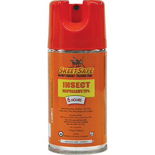 SkeetSafe&reg; Insect Repellent, 25% DEET, Aerosol, 3.9 oz. Infinity Industrial Services Inc.