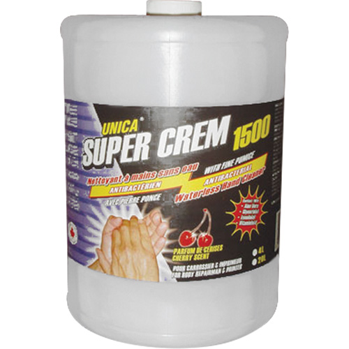 Super 1500 Waterless Hand Cleaner, Pumice, 4 L, Jug, Cherry Infinity Industrial Services Inc.