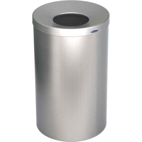 R&eacute;cipient &agrave; d&eacute;chets pour halls, Acier inoxydable, 33 gal. US Infinity Industrial Services Inc.