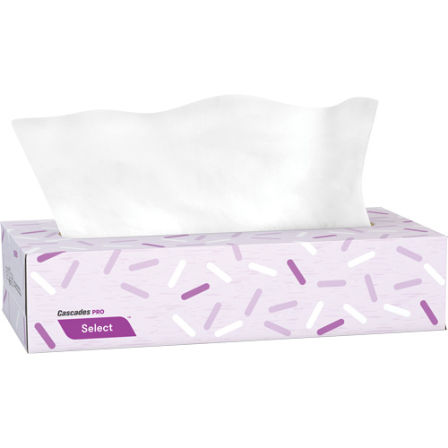 Pro Select Facial Tissue, 2 Ply, 7.3" L x 8.1" W, 100 Sheets/Box Infinity Industrial Services Inc.