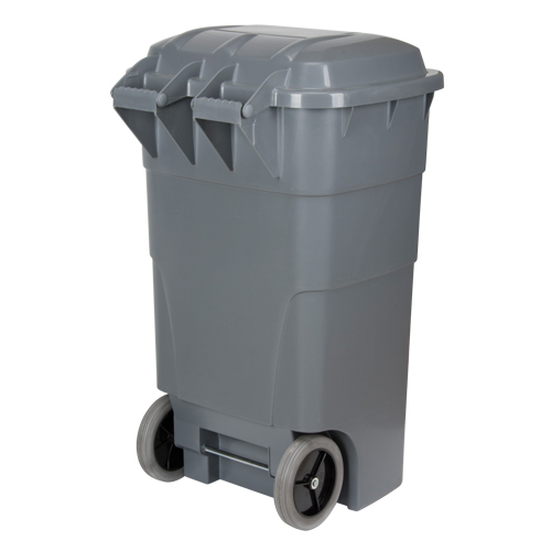 Roll Out Garbage Bin, Polyethylene, 65 US gal. Infinity Industrial Services Inc.