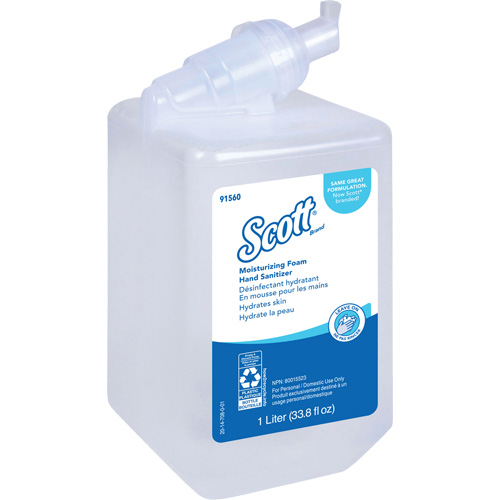 D&eacute;sinfectant moussant et hydratant pour les mains Pro de Scott, 1000 ml, Cartouche de recharge, 62% alcool Infinity Industrial Services Inc.