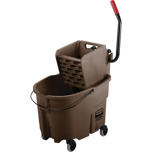 Ensemble de seau pour vadrouille et essoreuse WaveBrake, Pression lat&eacute;rale, 8,75 gal. US (35 pintes), Brun Infinity Industrial Services Inc.