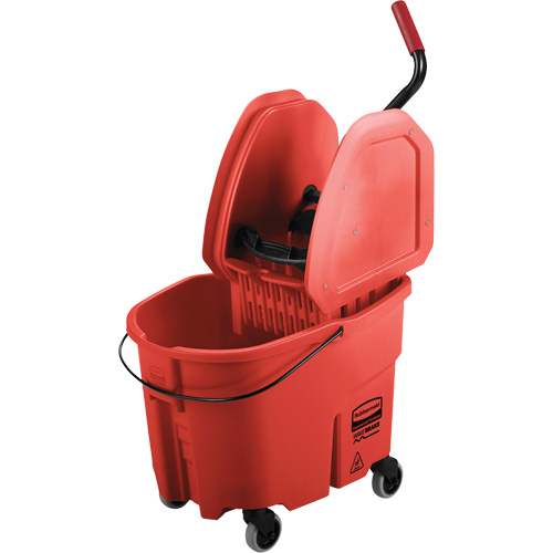Ensemble de seau pour vadrouille et essoreuse WaveBrake, Pression vers le bas, 8,75 gal. US (35 pintes), Rouge Infinity Industrial Services Inc.