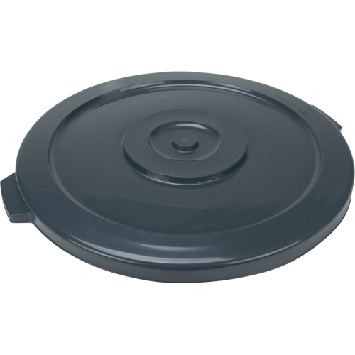 Waste Container Lid, Flat Lid, Plastic/Polyethylene, Fits Container Size: 24" Dia. Infinity Industrial Services Inc.