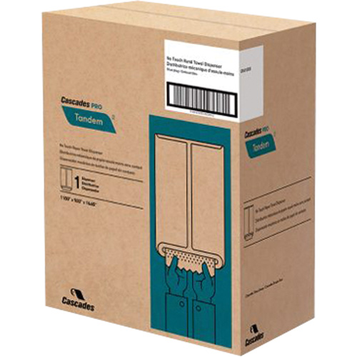 Distributeur d'essuie-mains Pro Tandem, Sans contact, 11,5" la x 9" p x 16,6" h Infinity Industrial Services Inc.