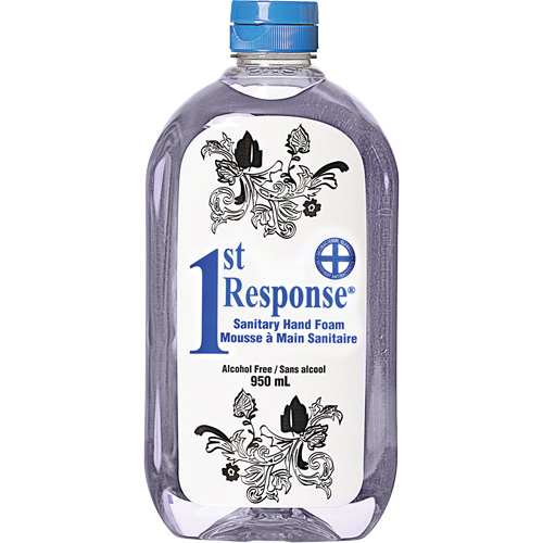 1st Response&reg; Sanitary Hand Foam, Liquid, 950 ml, Bottle, Unscented Infinity Industrial Services Inc.