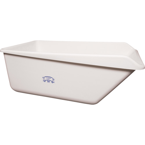 Angled Dump Tub, Plastic, White Infinity Industrial Services Inc.