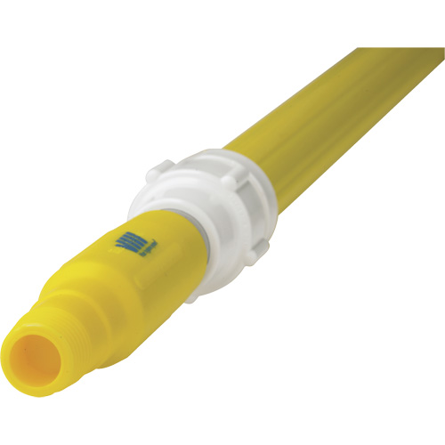 Manche de brosse pour plateforme, Brosse/Support &agrave; tampon, Jaune, T&eacute;lescopique, 62"-113" lo Infinity Industrial Services Inc.
