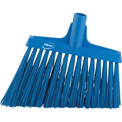 Angle Broom Head, X-Coarse Bristles, 12", Polyester, Blue Infinity Industrial Services Inc.