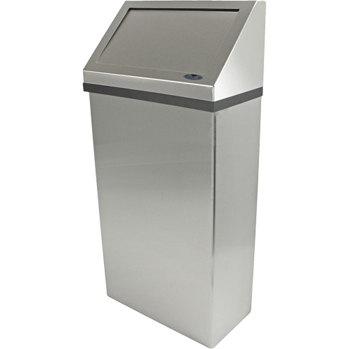 Poubelle murale, Acier inoxydable, 13,2 gal. US Infinity Industrial Services Inc.