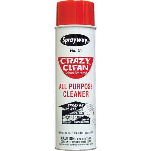 Crazy Clean&reg; All Purpose Cleaner, 20 oz., Aerosol Can Infinity Industrial Services Inc.