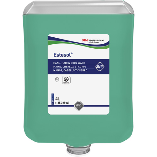 Savon pour les mains, les cheveux et le corps Estesol, 4000 ml, For&ecirc;t tropicale, Cartouche en plastique Infinity Industrial Services Inc.