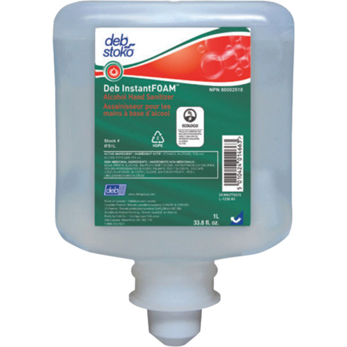 InstantFoam&reg; Hand Sanitizer, 1000 ml, Refill, 70% Alcohol Infinity Industrial Services Inc.