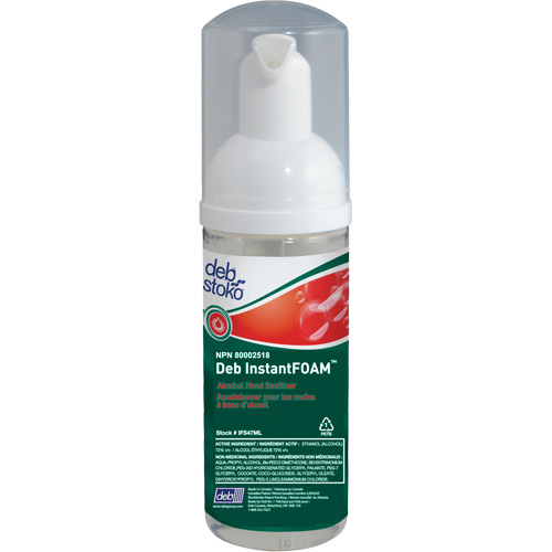 D&eacute;sinfectant pour les mains Instantfoam, 47 ml, Bouteille &agrave; pompe, 70 % alcool Infinity Industrial Services Inc.