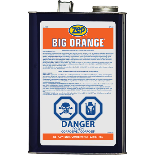 D&eacute;graissant industriel aux agrumes Big Orange, 3,78 L Infinity Industrial Services Inc.