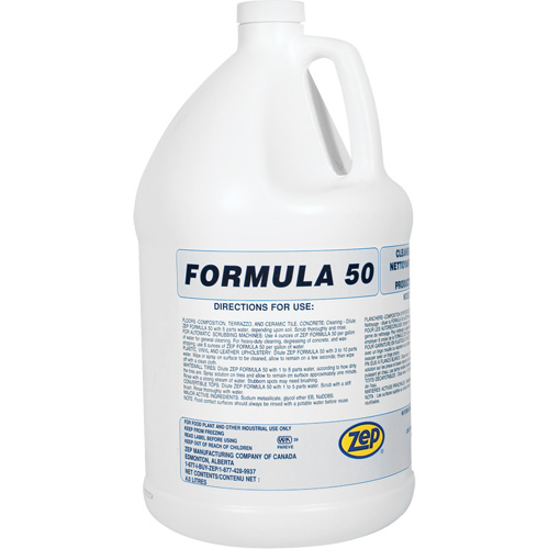 Nettoyant alcalin pour gros travaux Formula 50, 4 L, Cruche Infinity Industrial Services Inc.