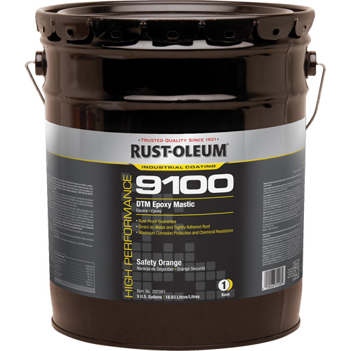 9100 System DTM Epoxy Mastic Base, Safety Orange, 5 gal., Pail Infinity Industrial Services Inc.