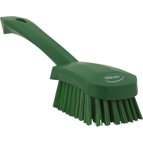Short-Handled Churn Brush, Stiff Bristles, 10" Long, Green Infinity Industrial Services Inc.